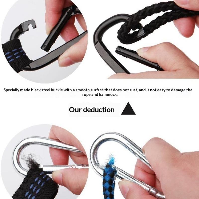 Mosquito Net Hammock Camping Parachute Fabric Automatic Quick Opening Lightweight Hanging Sleeping Swing for Outdoor Travel
