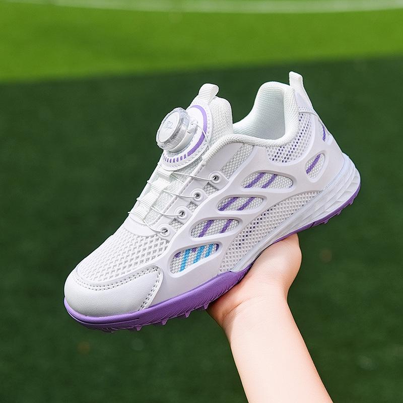 New children's rotating buckle football training shoes TF broken nails boys and girls students training shoes