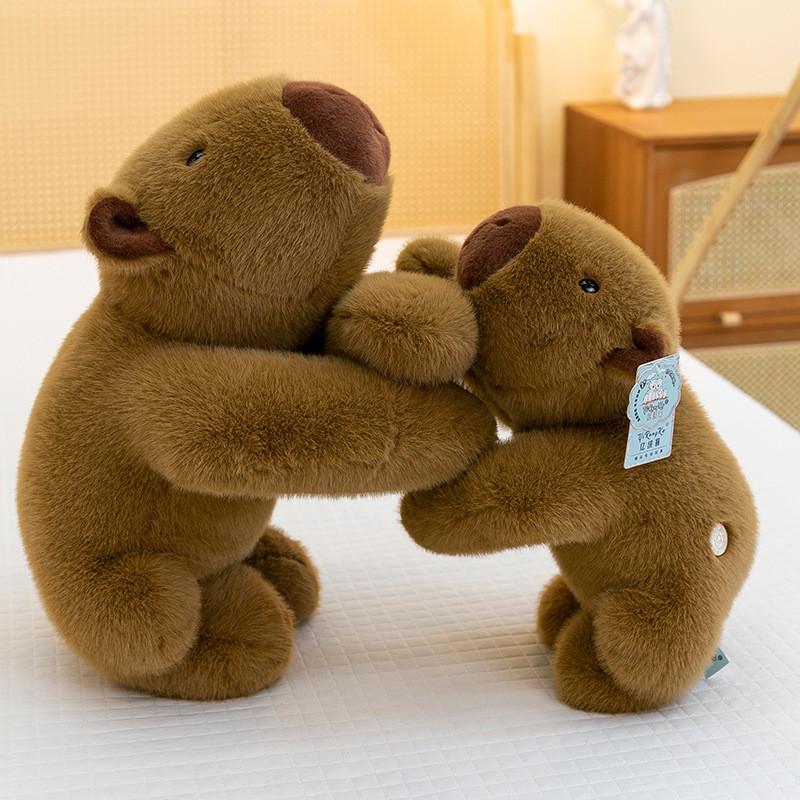 Capybara Plush Toy Cute Cartoon Stuffed Animal Kids Sleep Pillow Home Decor