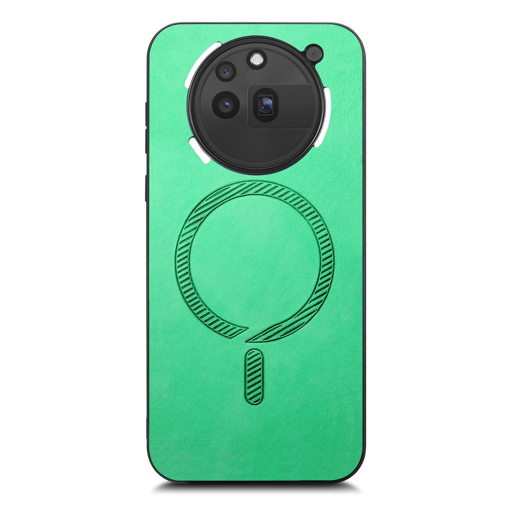 For Nothing Phone (3a) Pro Leather Back Magnetic Case Skin-touch Phone Cover