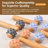 Wood Handle Roller Massage Stick Spiky Roller Body Massage Tool Massage Roller  Muscle Relaxation
