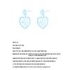 Lovuee Rose Cat Crystal Earrings