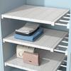 Adjustable Telescopic Shelf Divider Organizer Without Drilling/Multifunctional Plastic Partition Rack/Layered Partitions/Save Space