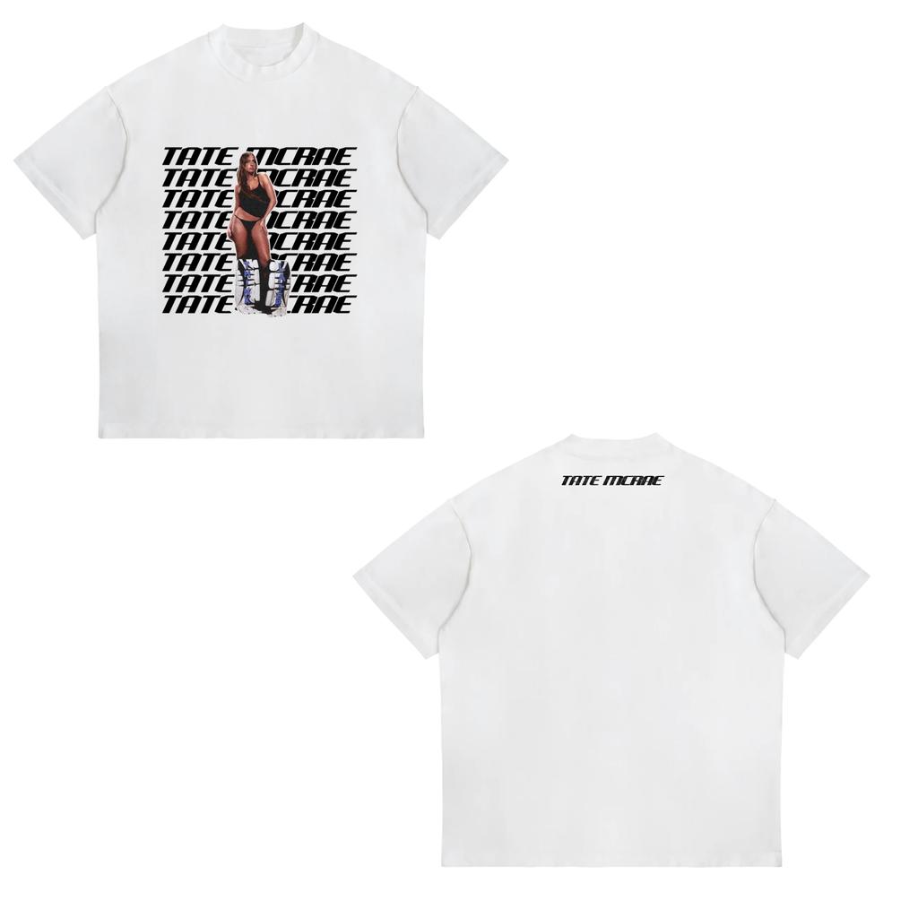 Tate McRae Think Later Tshirts Pop Singer 2025 Tour Merch Crewneck Short Sleeve Tee Unisexs Women Streetwear Fashion Clothes Tops