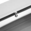 Grey Bread Storage Container Stainless Steel Metal Bread Bin Roll Top Bread Box  Kitchen Countertop