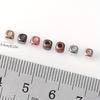 400pcs mixed color small square CCB plastic spacer beads with 1.4mm holes, used for jewelry making