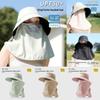 Sun Protection Cap With Neck Cover For Women Autumn Sun Shield Adjustable Wide Brim Fishing Hat
