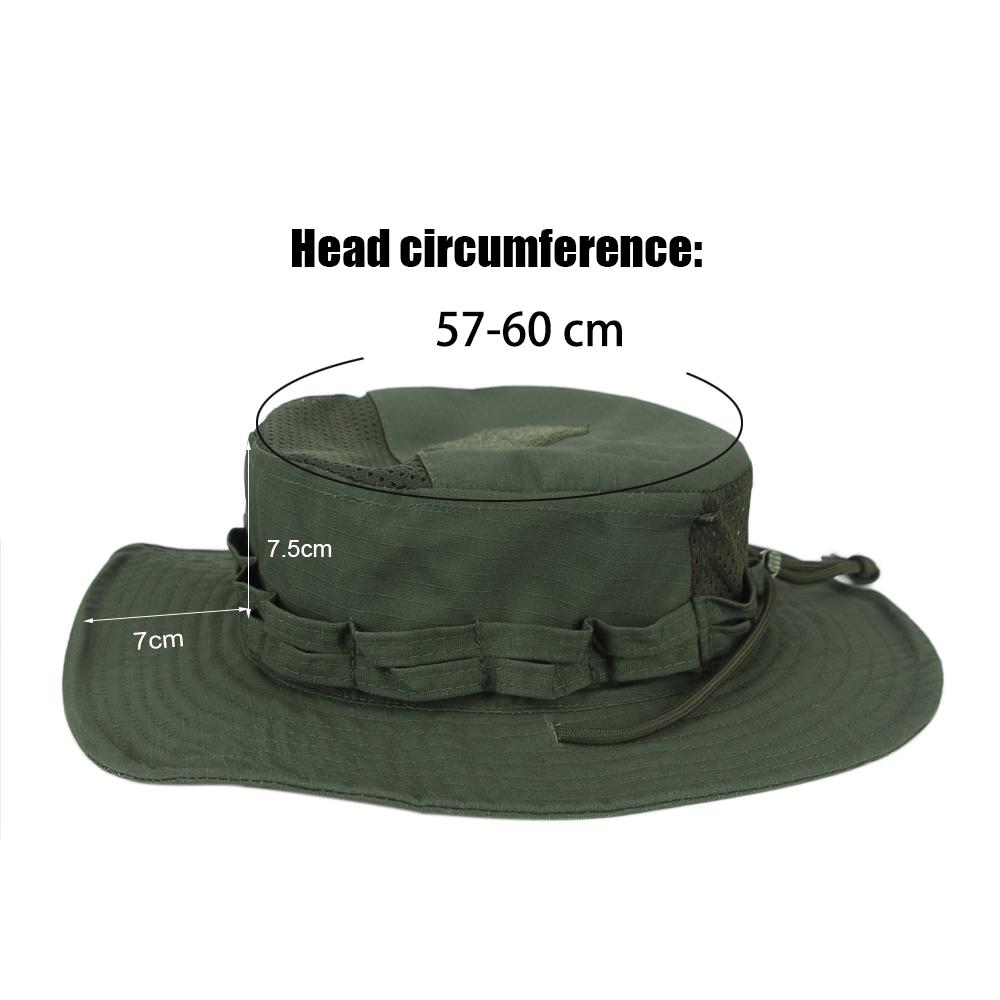 5ks/1ks Kamuflážový Boonie klobouk Ochrana proti slunci Prodyšný Klobouk typu bucket Pánský Venkovní Turistika Lov Rybaření Větruodolný Rybářský klobouk