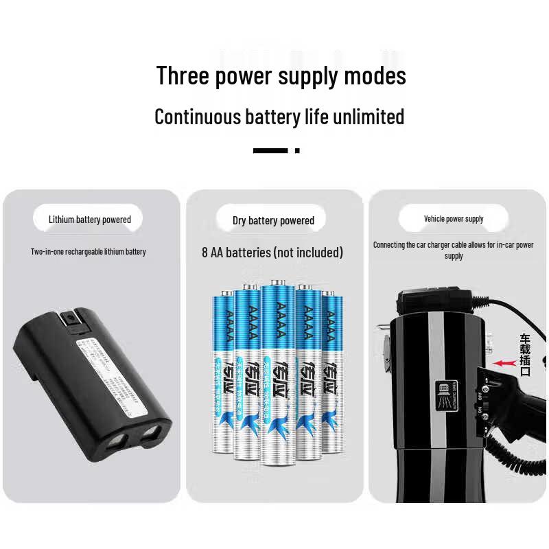 MIGOU 50W Handheld Megaphone with Recording