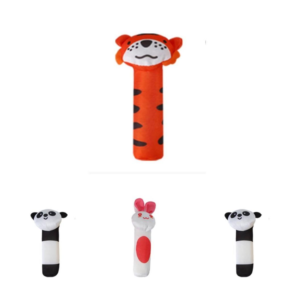Cute Animal Bell Rattle Plush Toy For Soothing And Visual Development Of Newborns