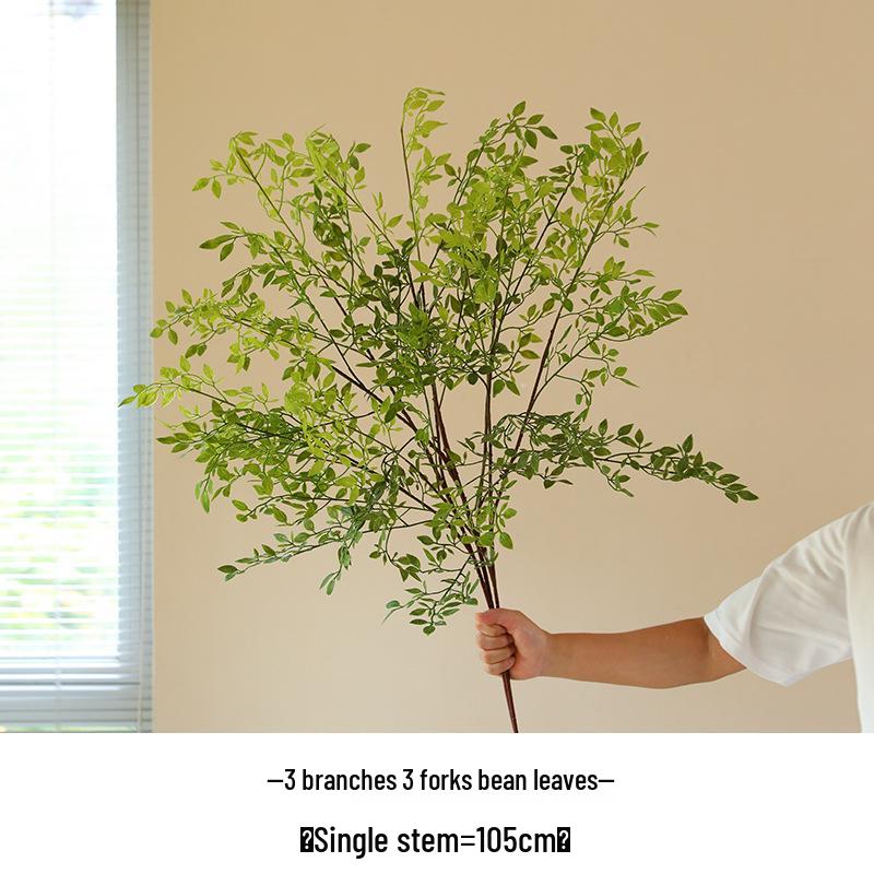 Nandina Artificial Green Plant Branch for Decor - Ideal for Living Rooms, Malls, Landscaping, Floor Ornaments, and Photography Props.