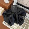 Oversize Satin Scrunchies Elatic Hair Bands Women Girls Ponytail Holder Silk Hair Ties Simple Large Chouchou Hair Accessories