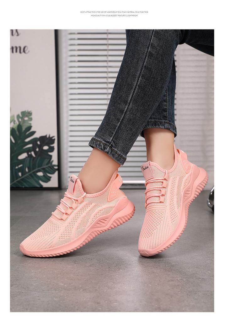 Shoes Women's casual shoes, women's shoes soft sole lightweight sports shoes mesh white shoes versatile outdoor single shoes