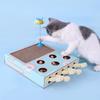 Cat Scratchers Cardboard with Whack-A-Mole Game Interactive Cat Toy Durable Cat Cardboard Box Cat Scratch Bed For Indoor Cats