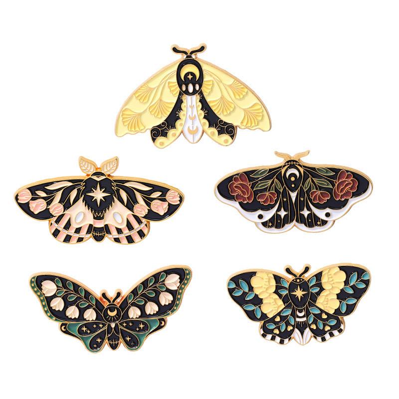 Exquisite Butterfly Brooch With Elegant Rose Flower And Insect Design For Fashionable Accessories