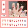 Drill Wearing Nail 24 Pack Combination Nail Art Finished Product Wearing Nail Sticker Three-Dimensional Relief Nail Art