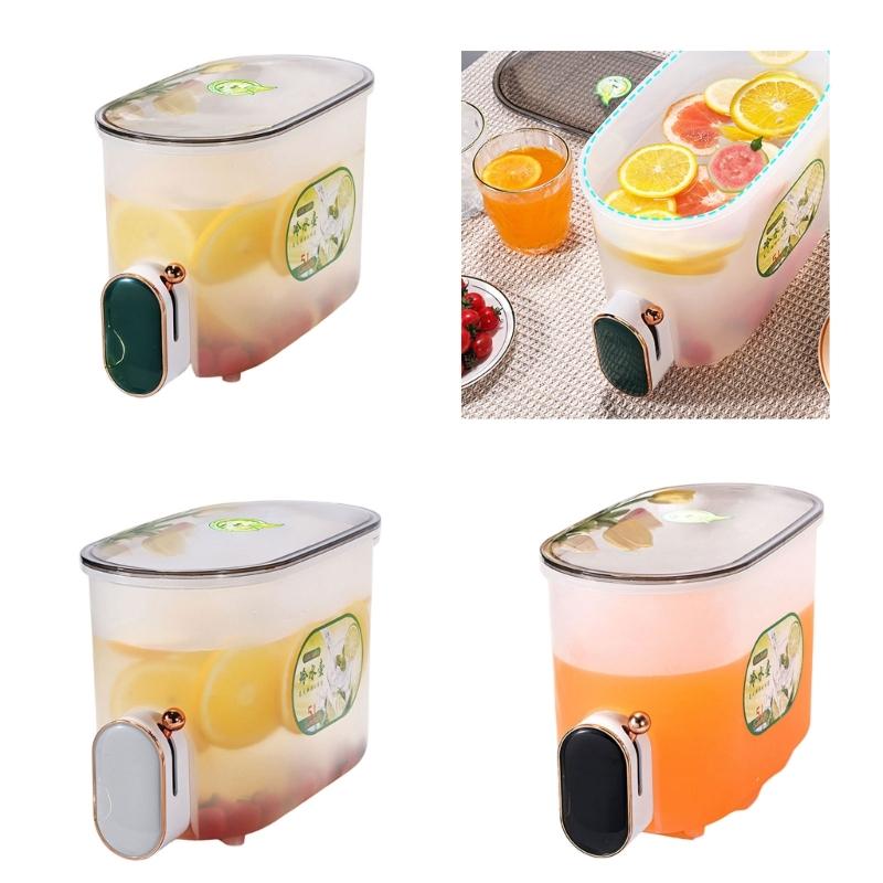 Cold Drinks Juice Jugs Beverage Dispensers Juice Container with lid Fridges Drinks Dispensers for Kitchen Bar Wedding