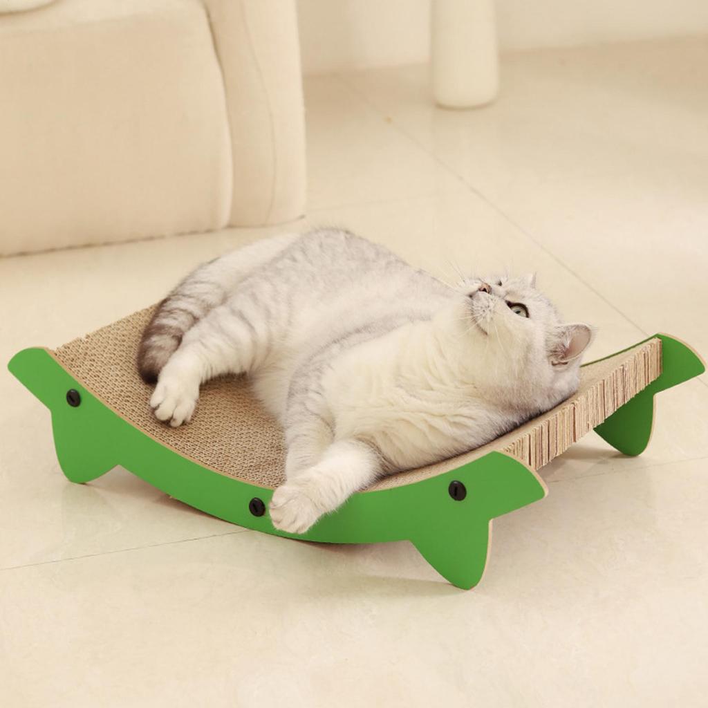 Wooden Cat Scratching Pads Multifuction Cats Sleeping Bed Natural Wear-resistant Cat Scratch Board Kitten Grinding Cats Toys