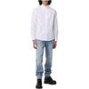 Calvin Klein Stand Collar Button Down Long Sleeve Shirt Men shirts White J319065-YAF