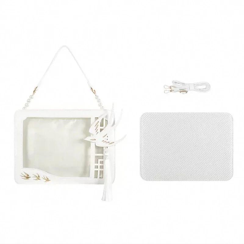 

Y2K Shoulder Bags Ita Bag Transparent Crossbody Shoulder Bag for Women Girls Original Design Ulzzang Diy Display Handbag