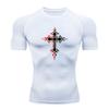 Men's Compression Fitness T-Shirt, Stylish Gothic Tribal Cro