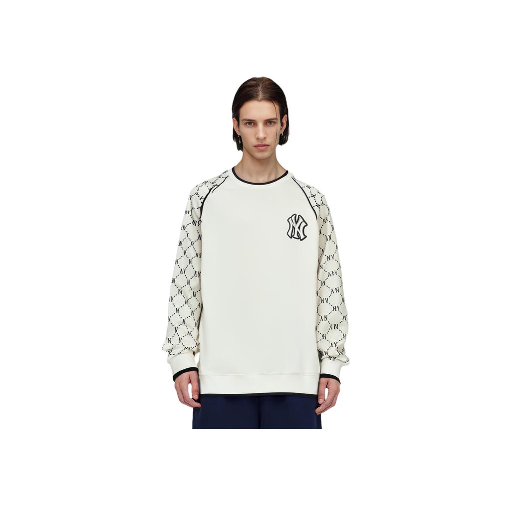 New MLB Sweatshirt Fall Unisex Ecru 3AMTM0814-50CRS