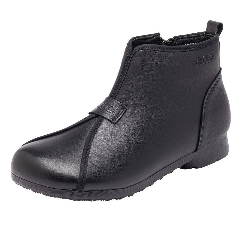 Mori Style Women's Suede Ankle Boots: Flat Round Toe, Fleece-Lined, Soft Sole – Winter 2025 Collection