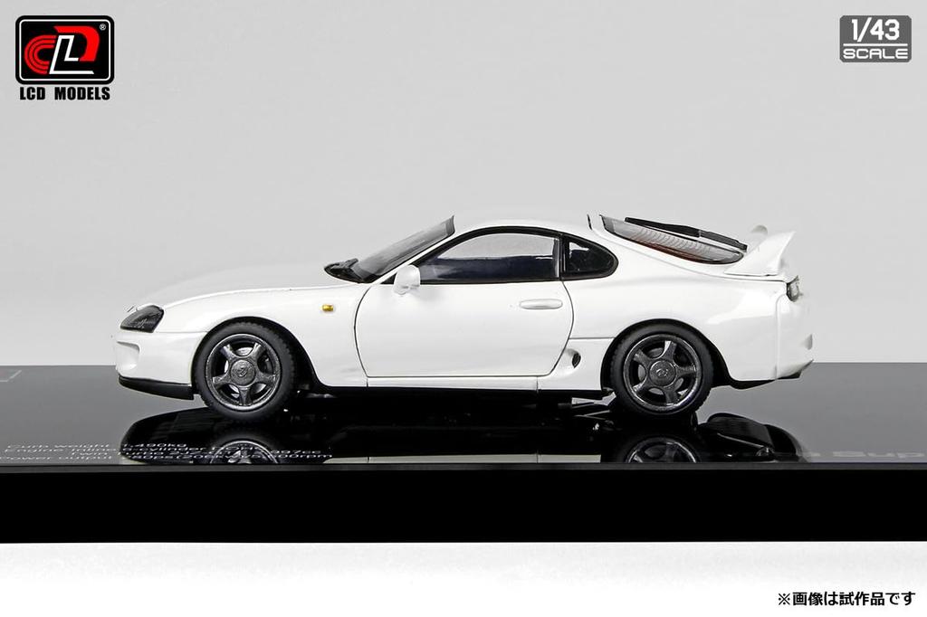 LCD Model 1/43 Scale Toyota Supra A80 White Finished Model LCD43009WH