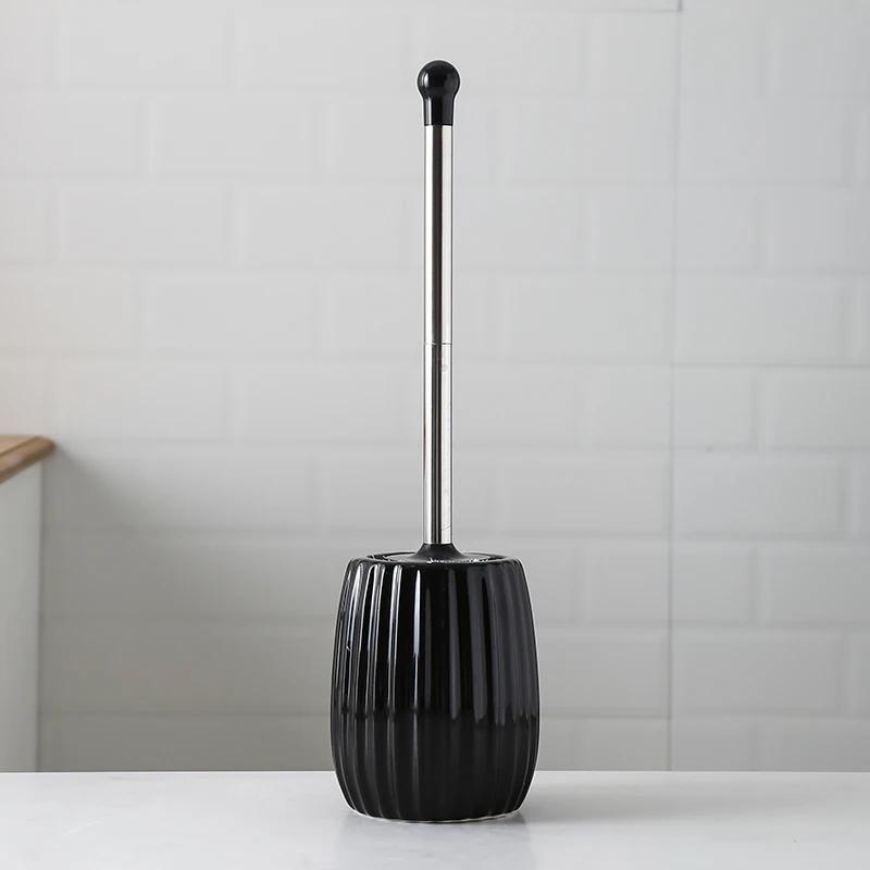 Ceramic Toilet Brush Household No Dead Corner Toilet Cleaning Toilet Long Handle Bathroom Accessories