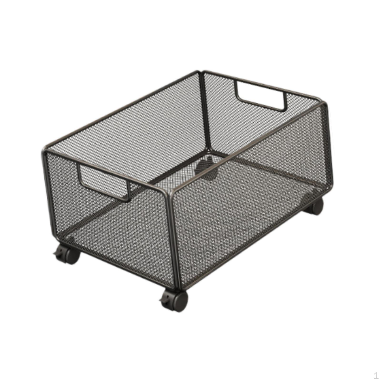 Iron Rolling Cart/under-table Storage Unit/office Organizer/book Cart with Flexible Use And Large M