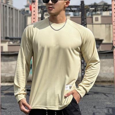 Men's Loose Fit Mesh Long-Sleeve Basketball Training Shirt