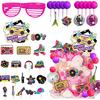 80s 90s Cake Toppers 40 PCS Roller Skate Cake Toppers 80s 90s Cupcake Toppers Retro Hip Hop Cake Decor 80s 90s Retro Party Decorations Supplies