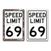 Personalized Custom 10MPH Speed Limit Sign - Customizable Metal Plaque ATV Snowmobile Trail Street Safety Decor