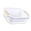 Extendable Over Sink Colander Double Layers Retractable Drainer Basket for Home Kitchen