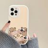 Cartoon Capybara Phone Case Hard Leather For iPhone 16 15 14 13 12 Mini 11 14 Pro Max Xs X Xr 7 8 Plus Fundas