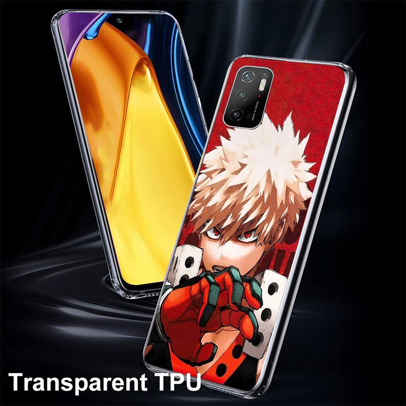 Bakugou Katsuki MHA My Hero Phone Case For Xiaomi Poco X7 X6 X5 Pro F7 Ultra Redmi 15C 15 13 13C 12 12C 10 10A 10C 9 9A 9C 9T Sh