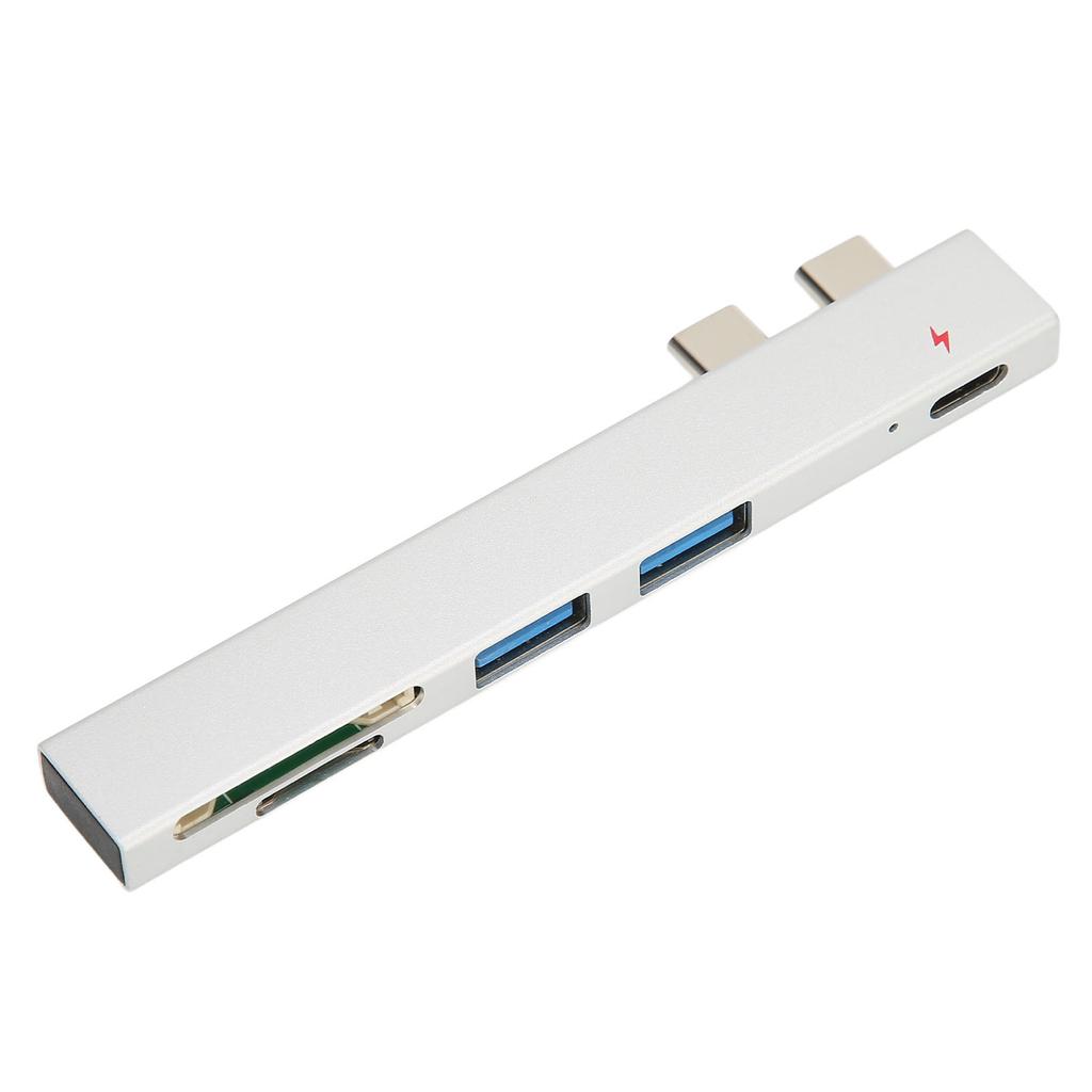 Dual-Typ-C-Hub Stabile Übertragung Typ-C auf PD USB-Speicherkarte Speicherkarten-Hub-Adapter für IOS-Laptop