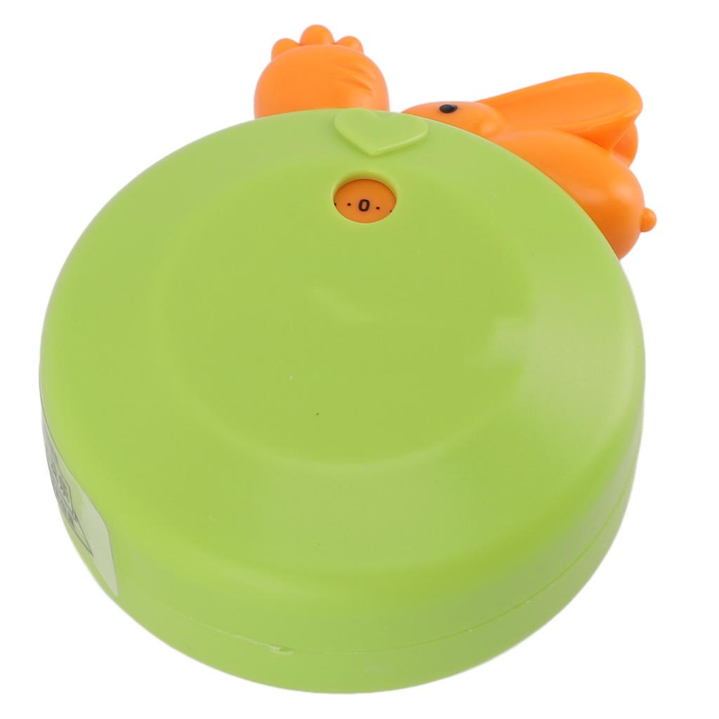 Cartoon Rabbit Kitchen Timer Mechanical Manual Timer Alarm Reminder Timepiece Countdown Tool for Home Green