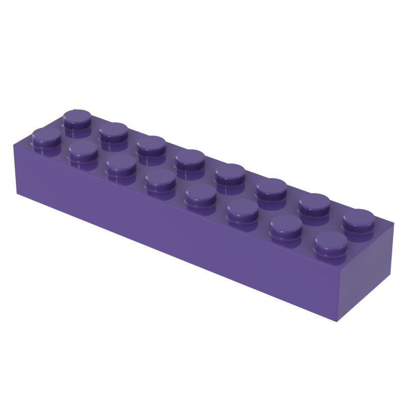 

[FunBrick] 10/30/50PCS Small Particle Construction Block 3007 Loose Spare Parts 2x8 Brick Splicing Plastic Material Puzzle Toy 10PCS