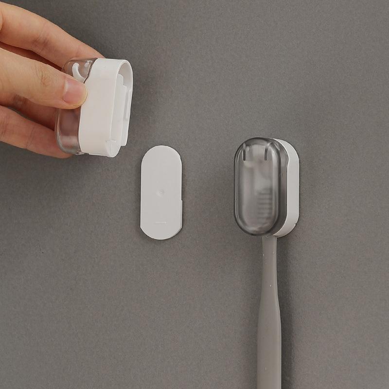 Toothbrush Holder Dust-Free Innovative Essential For Home Dustproof Toothbrush Holder Stylish Design Feature Wall-Mounted