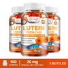Lutein-Gummibärchen für die Augengesundheit, Enthält Zeaxanthin, Lutein-Multivitamin, Schützt die Augen, Starkes Antioxidans, Geeignet für Erwachsene