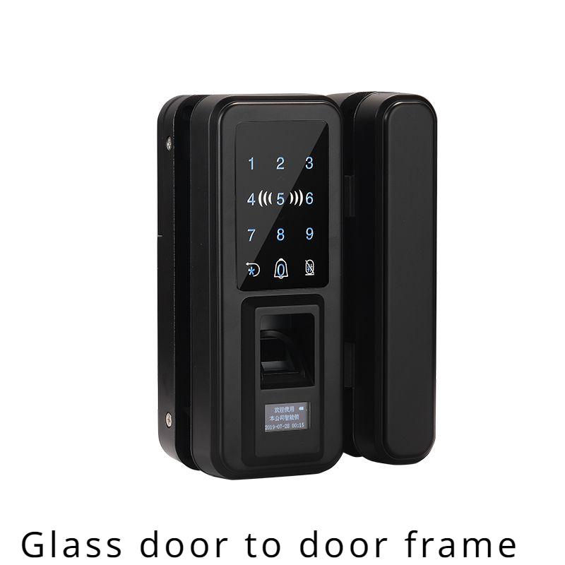 

Стеклянная дверь Замок с отпечатком пальца Без отверстия для открывания Электронный замок Одностворчатая дверь Двустворчатая дверь Кодовый замок Контроль доступа чёрный