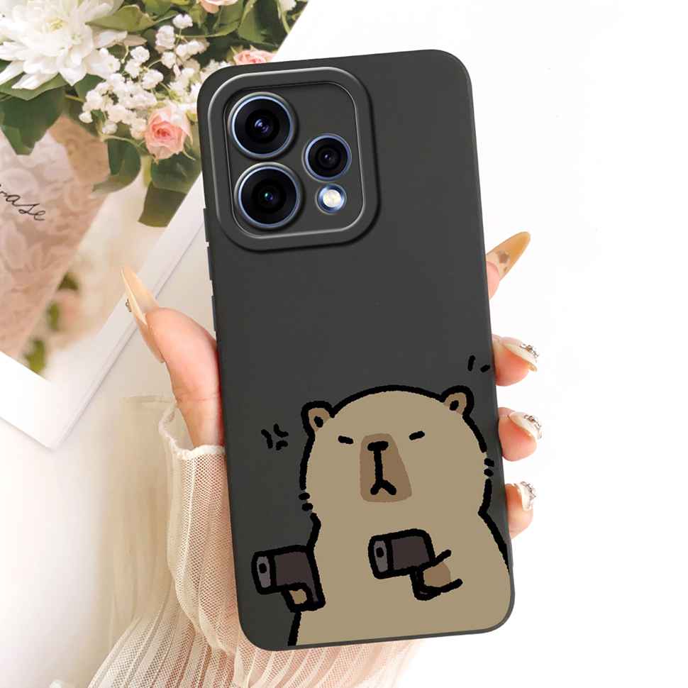 For Oppo Reno15 5G Case CPH2825 ilicone Back Cover For Oppo Reno 15C Reno15c 5G Cute Panda Cartoon Phone Cases Shockproof
