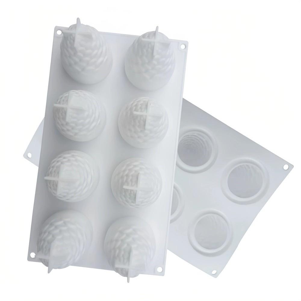 Silicone Pinecone Mousse Cake Mold 8 Holes Non-Stick DIY Baking Molds High Temperature Resistance Easy To Clean