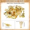 8Pcs 2-7cm Mini Golden Musical Instrument Ornaments - Dollhouse Miniatures | Desktop Decor & Xmas Tree Hanging Pendants ZSY