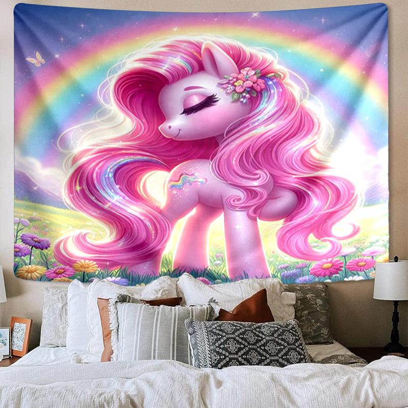 Magical Unicorn Fantasy Tapestry Room Decoration Wall Hanging for Living Room Bedroom, dormitory, Birthday and Christmas gifts