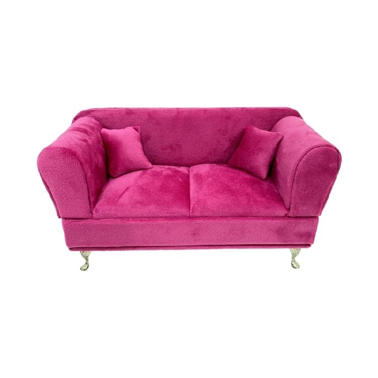Dollhouses Plush Miniature Sofa Furniture For Toyhouses Jewelry Box Design Safe Childrens Play