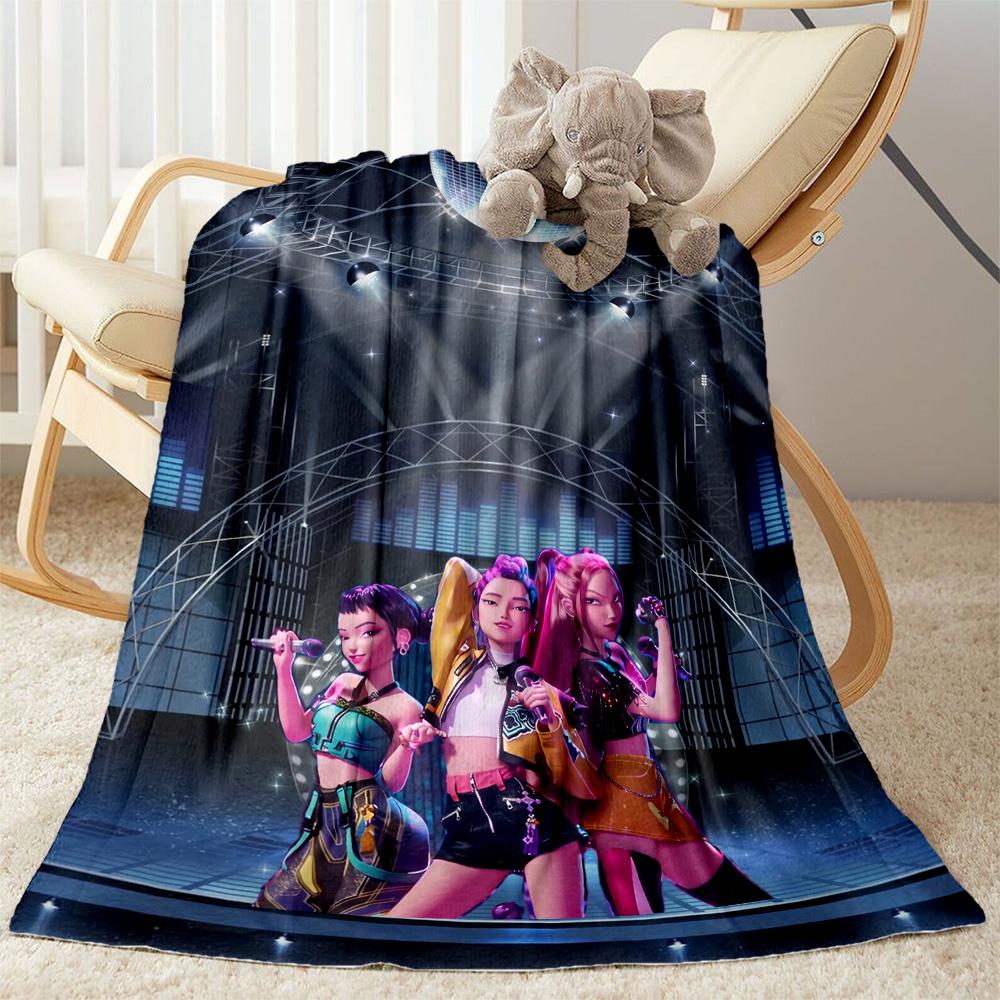 Huntrx Cyberpunk Fashion Blanket Comfortable Perfect for Sofa Seaside Bed for All Seasons Modern Style Unique Gift for Family and Friends Camping