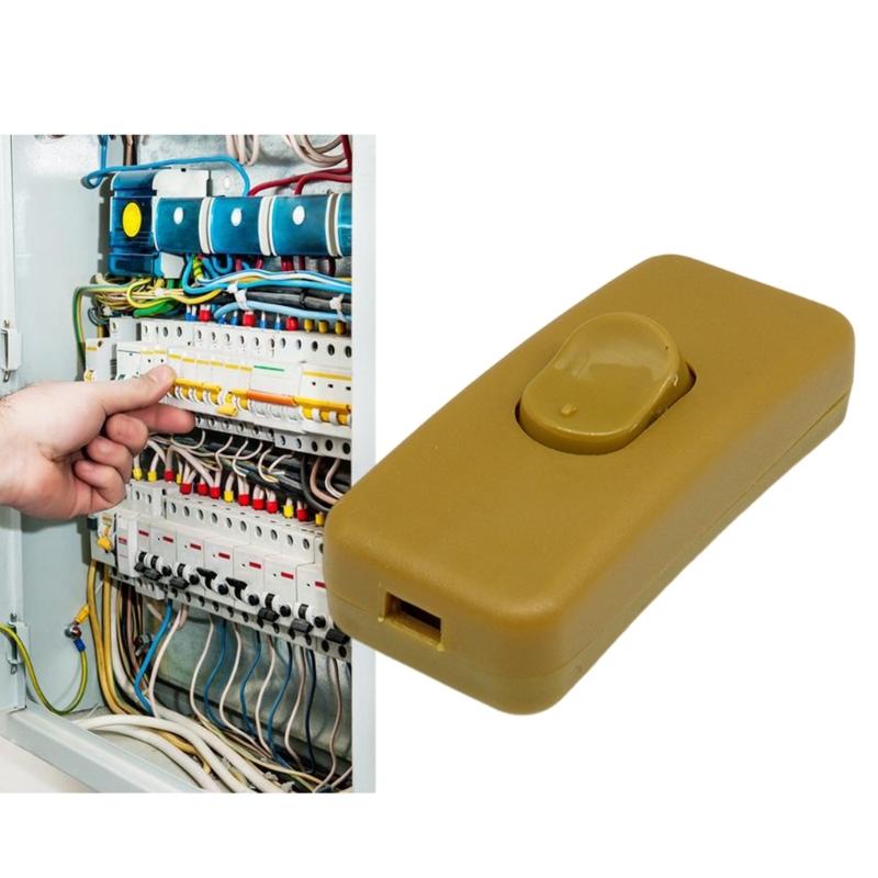 Multipurpose Inlines Cord Switches On Off Button Portable Accessory for Table Lamp Desk Light Bed Lamp 6A 250V