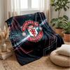 Manchester United Theme Blanket Soft Flannel Blanket Plush Throw Blanket Cozy Sofa Bed Blanket for Home Decor